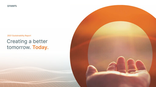 Thumbnail ON Semiconductor Sustainability Report 2021