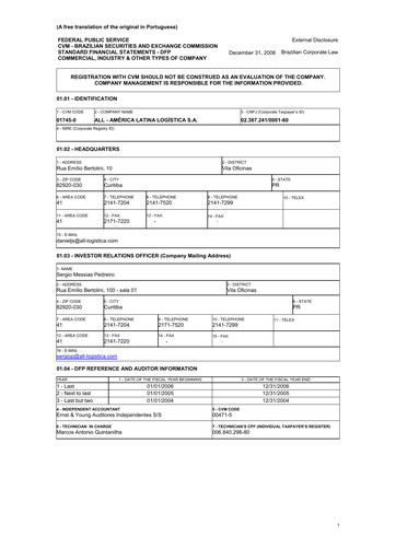 Thumbnail Rumo Financial Statement 2006