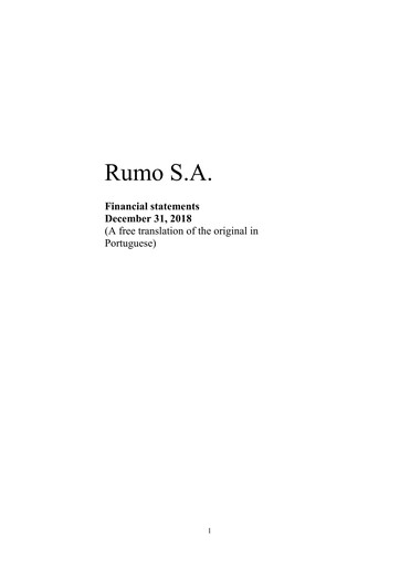 Thumbnail Rumo Financial Statement 2018