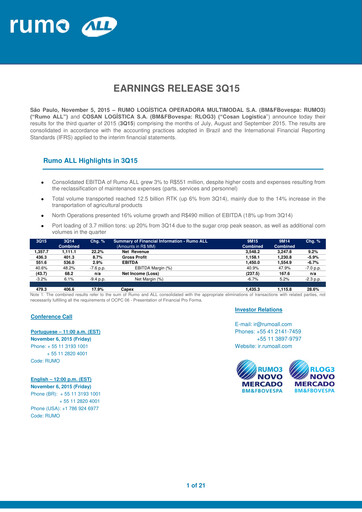 Thumbnail Rumo Quarterly Report 2015-q3