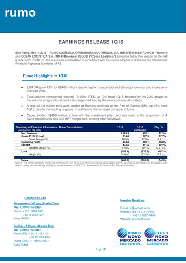 Thumbnail Rumo Quarterly Report 2016-q1