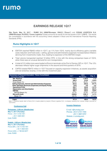 Thumbnail Rumo Quarterly Report 2017-q1