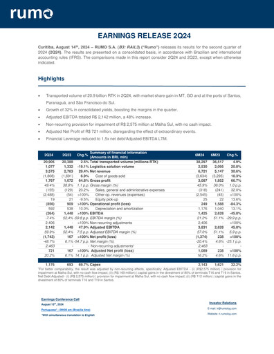 Thumbnail Rumo Quarterly Report 2024-q2