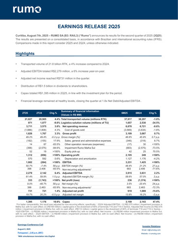Thumbnail Rumo Quarterly Report 2025-q2