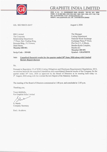 Thumbnail Graphite India Quarterly Report 2026-q1