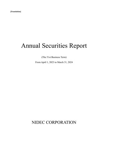 Thumbnail Nidec Annual Report fy2024