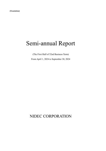 Thumbnail Nidec Half-year Report 2024-h1