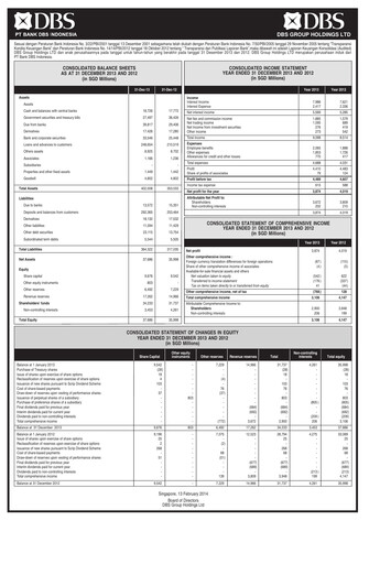Thumbnail DBS Group Half-year Report 2013-h2
