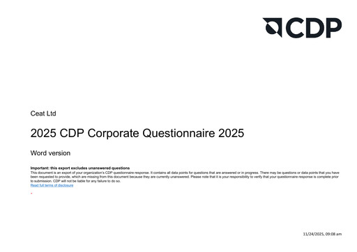 Thumbnail CEAT ESG Report 2024-2025
