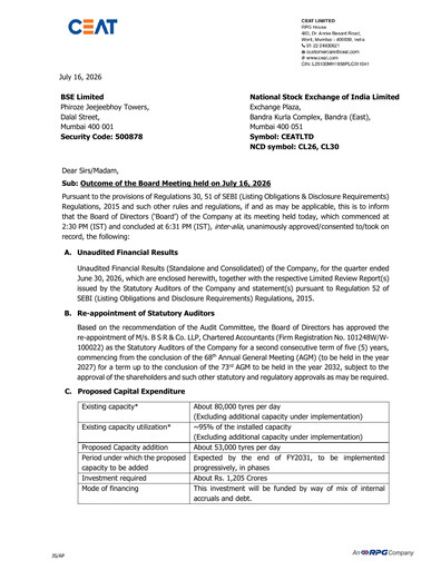 Thumbnail CEAT Quarterly Report 2026-q1