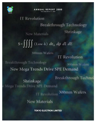 Thumbnail Tokyo Electron Annual Report 2000