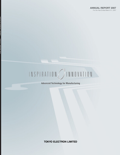 Thumbnail Tokyo Electron Annual Report 2007