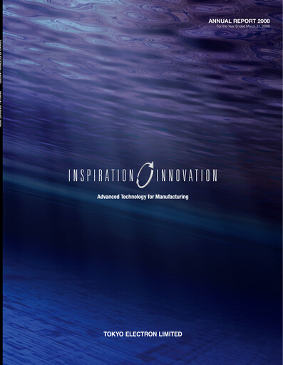 Thumbnail Tokyo Electron Annual Report 2008