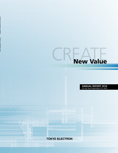 Thumbnail Tokyo Electron Annual Report 2010