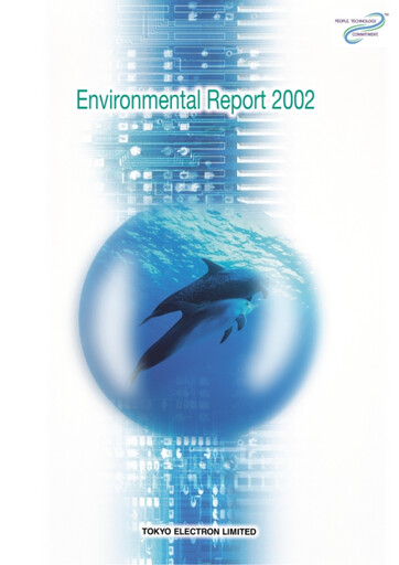 Thumbnail Tokyo Electron Sustainability Report 2002