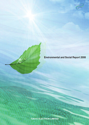 Thumbnail Tokyo Electron Sustainability Report 2008