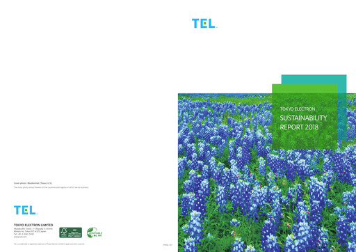 Thumbnail Tokyo Electron Sustainability Report 2018