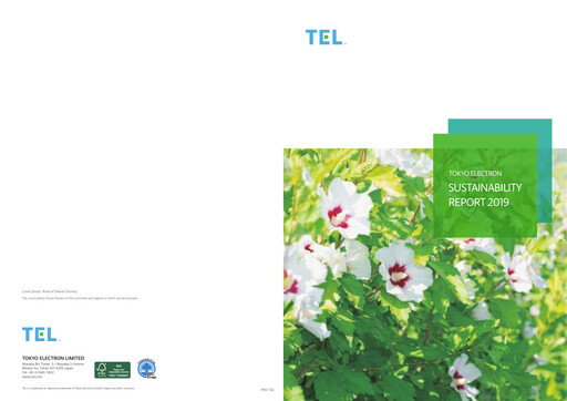 Thumbnail Tokyo Electron Sustainability Report 2019