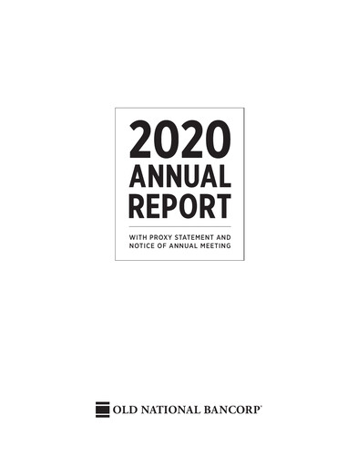 Thumbnail Old National Bank
 Annual Report 2020