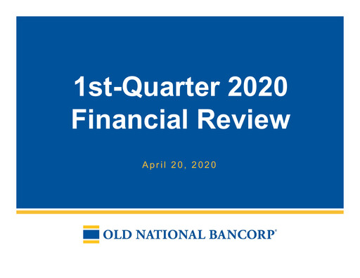 Thumbnail Old National Bank
 Quarterly Report 2020-q1