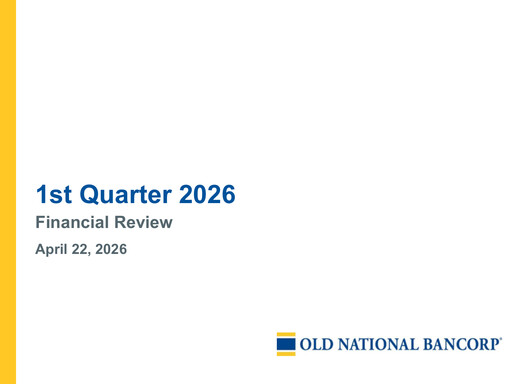 Thumbnail Old National Bank
 Quarterly Report 2026-q1