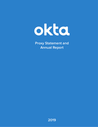 Thumbnail Okta Annual Report 2019