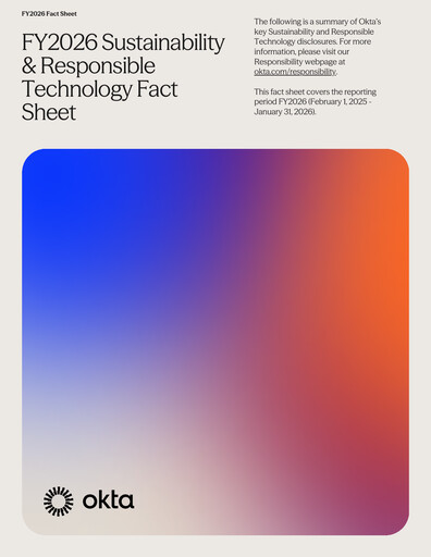Thumbnail Okta Sustainability Report 2026