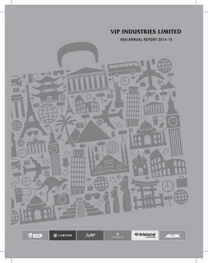 Miniature VIP Industries
 Rapport annuel 2014-2015