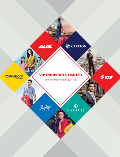 Miniature VIP Industries
 Rapport annuel 2015-2016