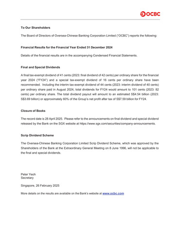 Thumbnail OCBC Bank Financial Statement 2024