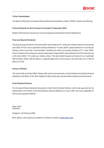 Thumbnail OCBC Bank Financial Statement 2025