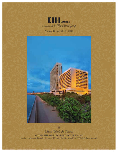 Thumbnail EIH Limited Annual Report 2015-2016