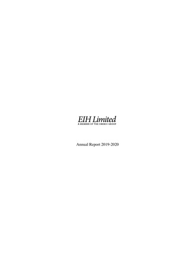 Thumbnail EIH Limited Annual Report 2019-2020