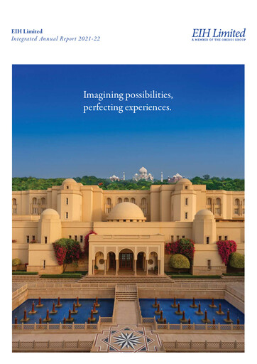 Thumbnail EIH Limited Annual Report 2021-2022