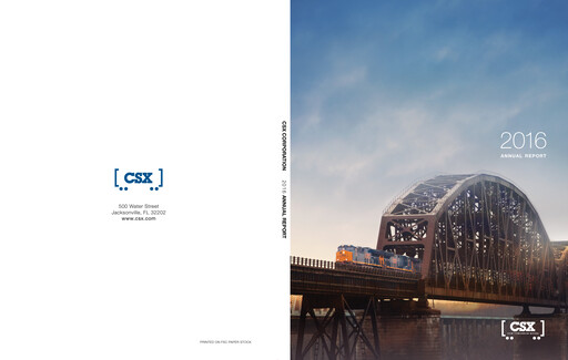 Thumbnail CSX Corporation Annual Report 2016