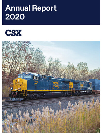 Thumbnail CSX Corporation Annual Report 2020
