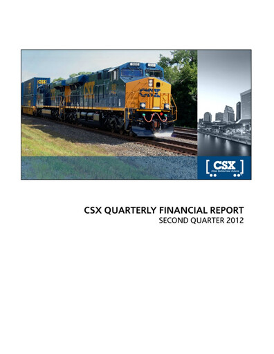 Thumbnail CSX Corporation Quarterly Report 2012-q2