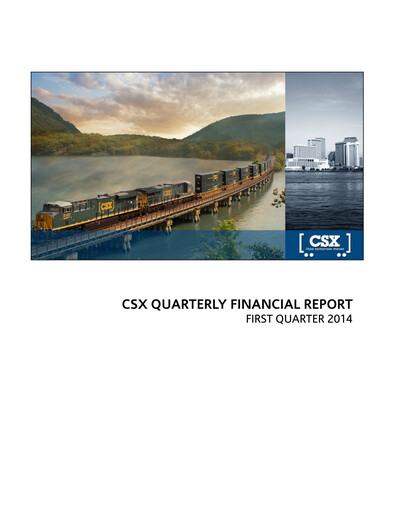 Thumbnail CSX Corporation Quarterly Report 2014-q1