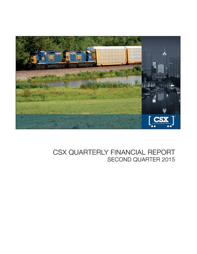 Thumbnail CSX Corporation Quarterly Report 2015-q2