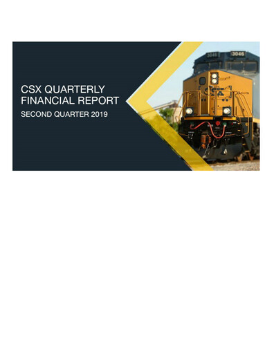 Thumbnail CSX Corporation Quarterly Report 2019-q2
