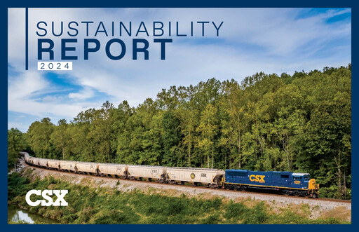 Thumbnail CSX Corporation Sustainability Report 2024