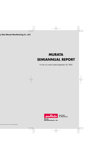 Thumbnail Murata Manufacturing (Murata Seisakusho) Half-year Report 2005