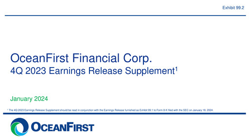 Thumbnail OceanFirst Financial Quarterly Report 2023-q4