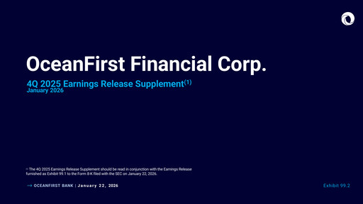 Thumbnail OceanFirst Financial Quarterly Report 2025-q4
