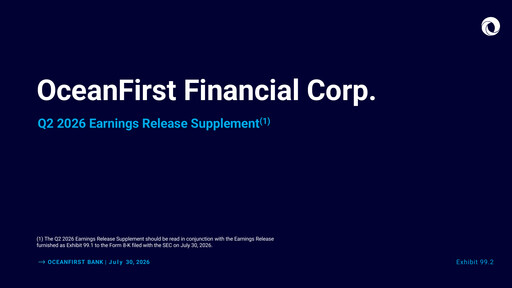 Thumbnail OceanFirst Financial Quarterly Report 2026-q2
