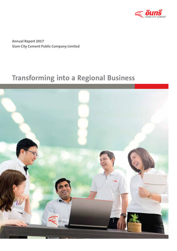 Thumbnail Siam City Cement (INSEE) Annual Report 2017