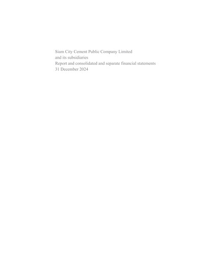 Thumbnail Siam City Cement (INSEE) Financial Statement 2024