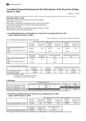 Thumbnail Oriental Land Quarterly Report 2010-q3