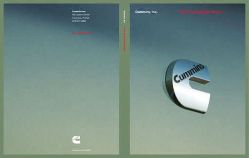 Thumbnail Cummins
 Sustainability Report 2007-2008