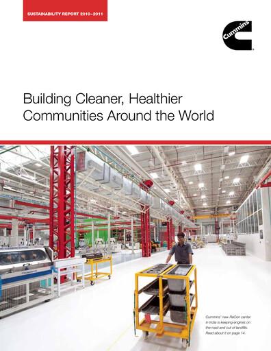 Thumbnail Cummins
 Sustainability Report 2010-2011